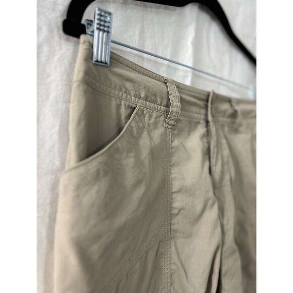 The North Face Womens Hiking Performance Trail Shorts Sz 4 Khaki Brown Gorpcore - Picture 2 of 16